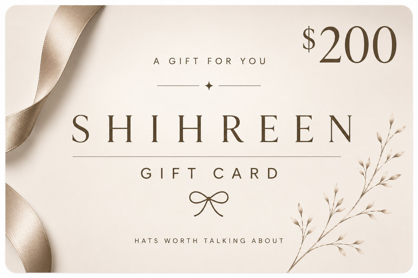 SHIHREEN Gift Card