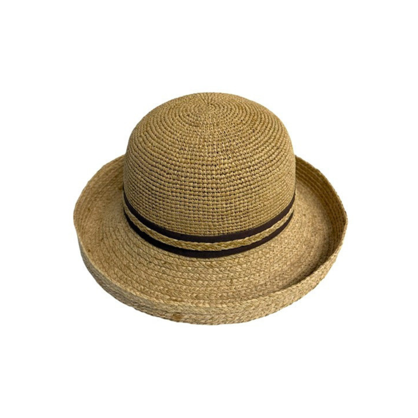 MAYA Raffia Turned Brim