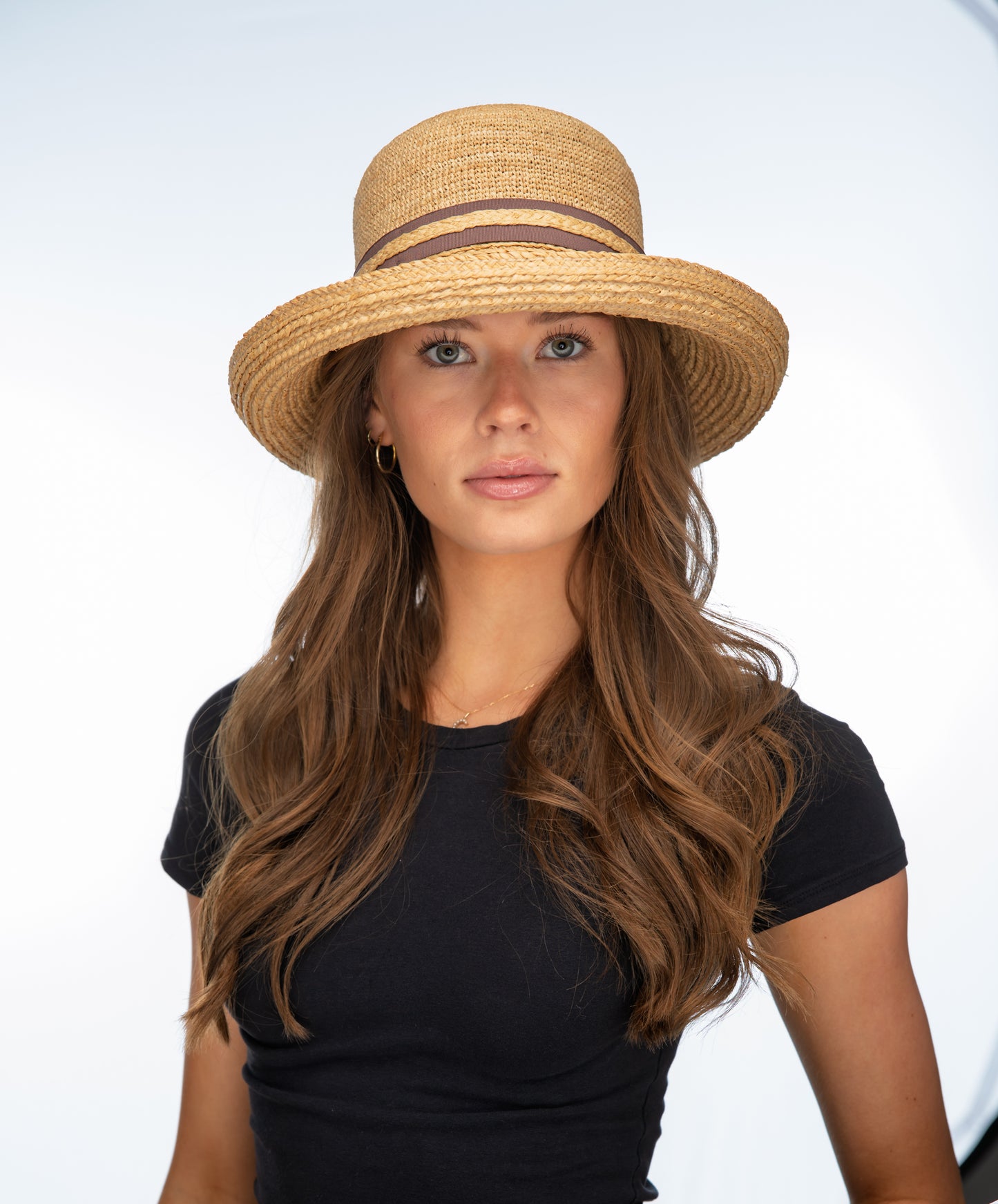 MAYA Raffia Turned Brim