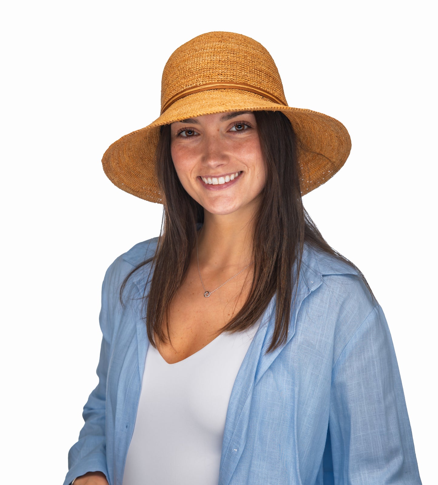 ANNIE Raffia Small Brim