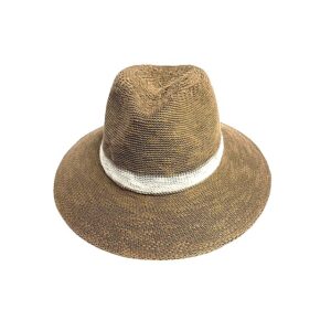 18s 1615p cotten blend fedora brim hat with stripe