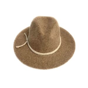 21s 0905 boiled wool fedora brim with tie