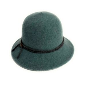 18s 1096 boiled wool brim hat with tie and buttons accent