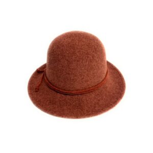 18s 1096 boiled wool brim hat with tie and buttons accent