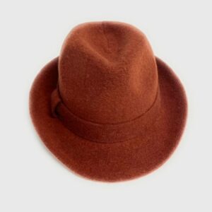 23s 0822 boiled wool small brim fedora hat