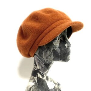 23s 0818 boiled wool news boy cap