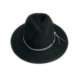 24s 0926 woven fedora brim hat with pattern