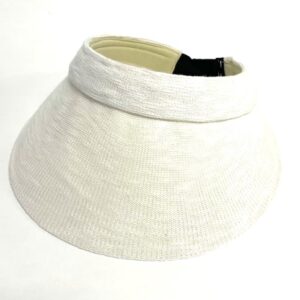 48 visor cotton blend visor with adjustable back